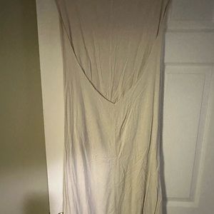 Elizabeth Suzann astral crossover dress white silk noil